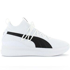Puma Clyde Court GW Jr Running Shoes Knit Sneakers White Black Size 6.5